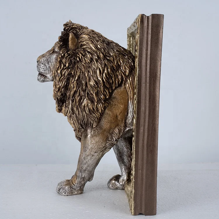 Jiayi Craft Custom Lion Head Wall Sculpture Animal Decoration Wall Arts Lion Head Sculpture