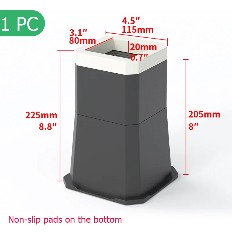 Adjustable Reconfigurable Plastic Table Furniture Legs Pads Comfortable Seating Furniture Accessories