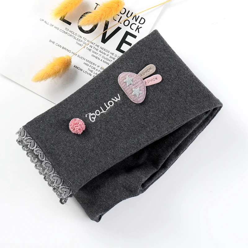 Милый кролик с вязанным узором на заказ для девочек От 3 до 10 лет штаны для девочек детские повседневные Леггинсы