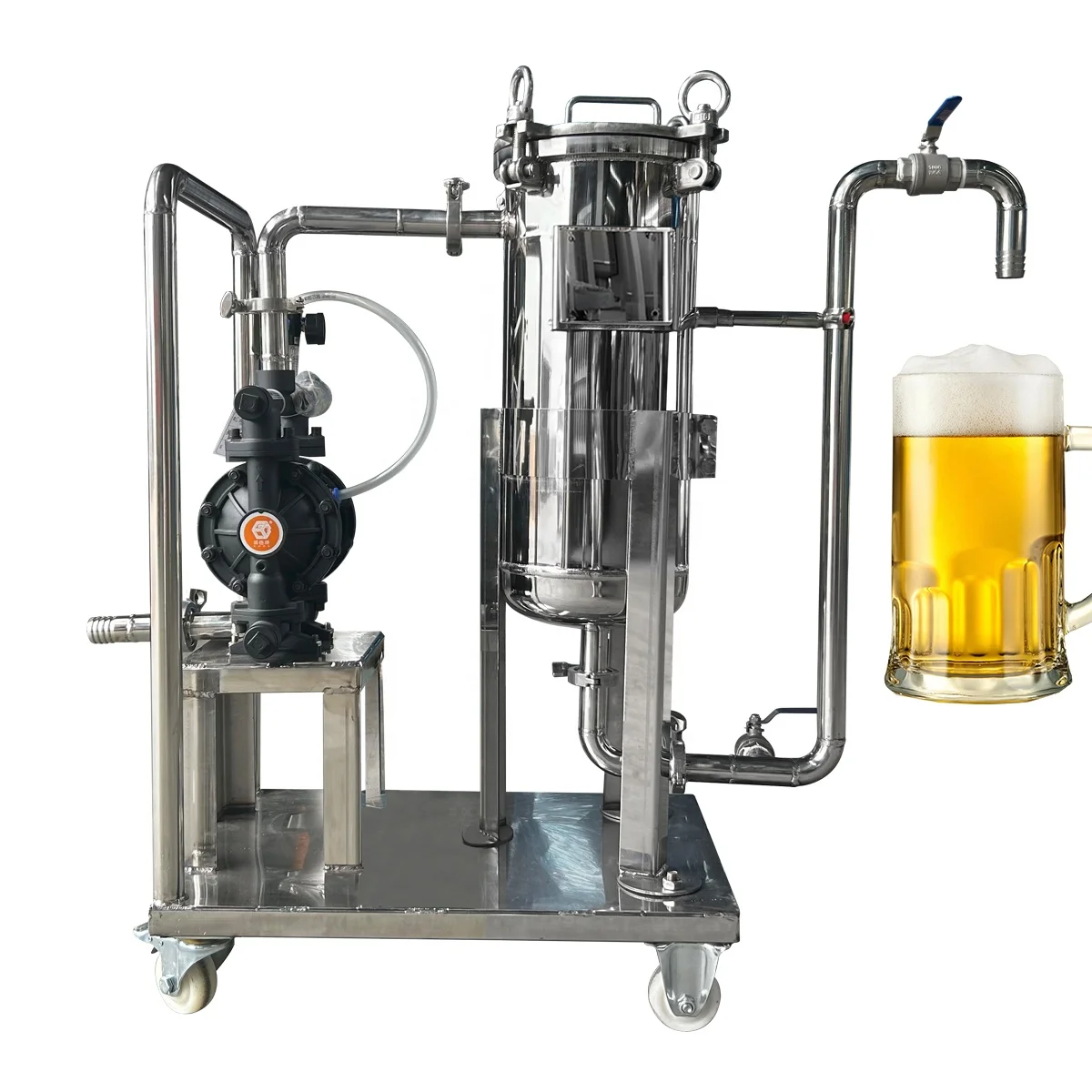 Meet hygienic standards sake Junmai distilled liquor orange cider wine tequila filter cartridge housing