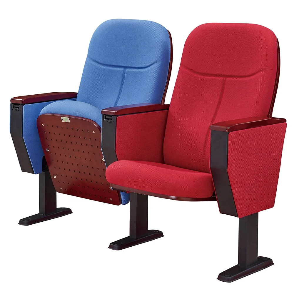 Wholesale Auditorium Chairs Church Seating Red Metal