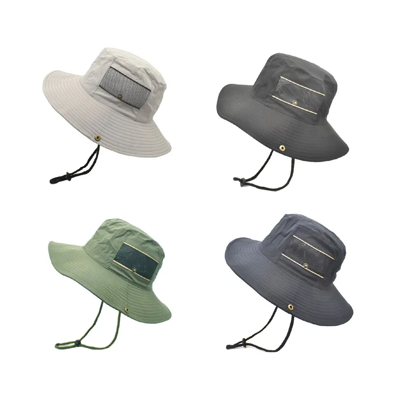 Outdoor Bucket Hat Fishing Camping Bush Walking Foldable Hat Wholesale Beach Fishing Printed Evergrowing bucket hat