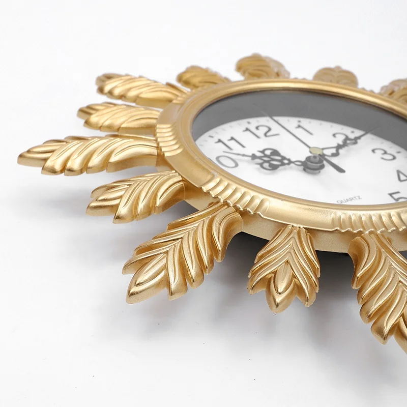 leaf shape home decorative wall-clock home decor wall clock creative modern decoration wag-on-the-wall