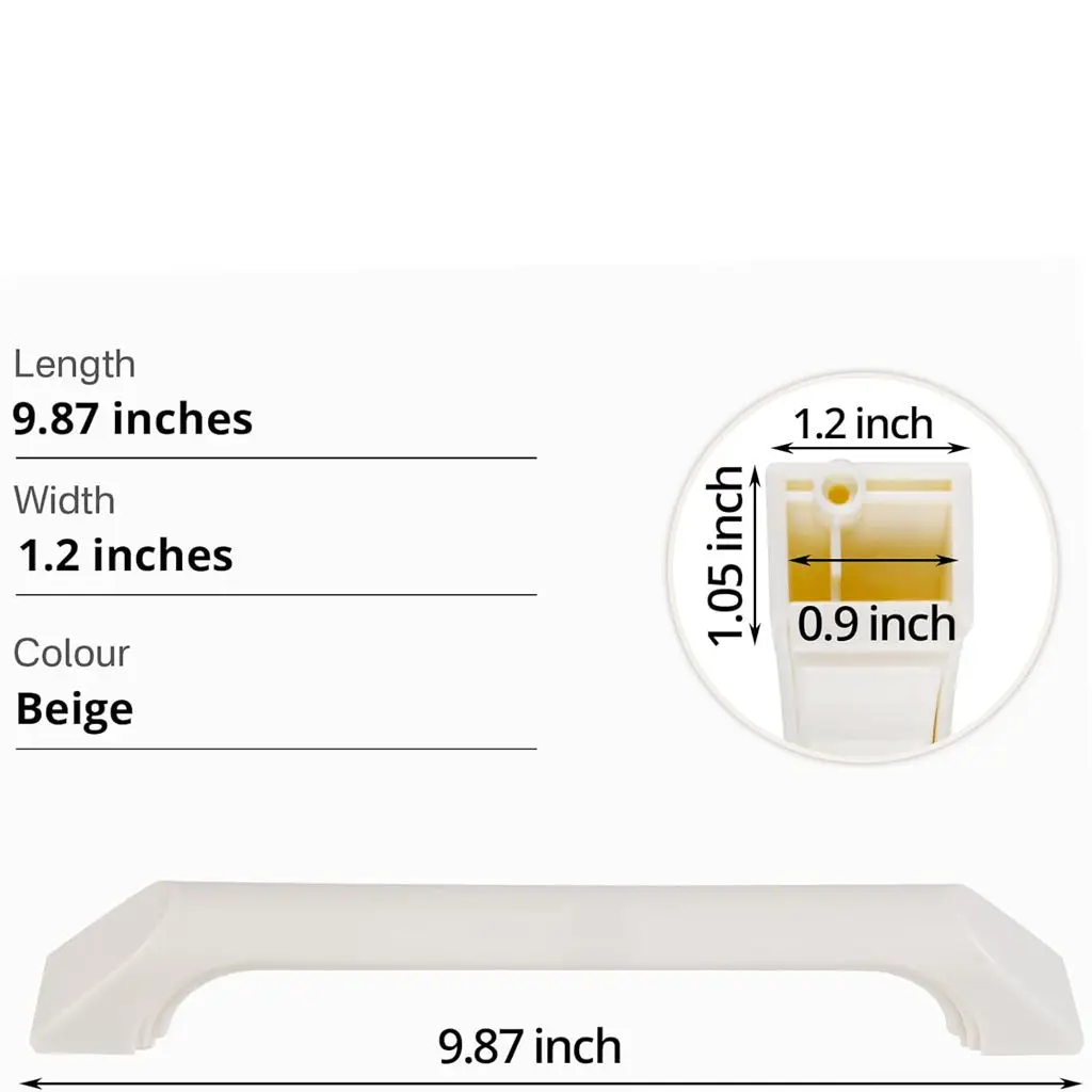 Microwave Door Handle WB15X322 White Replacement for Microwave General Electric JVM240WV01 JVM230WL02
