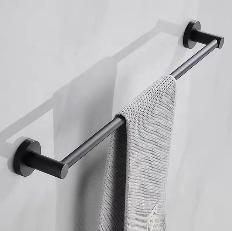 Stainless steel zinc alloy chrome-plated bathroom accessories towel rod