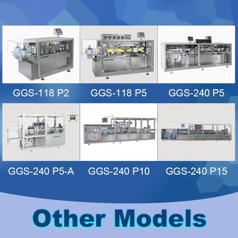 GGS240 TFFS machine Full Automatic  Monodose Honey Olive Oil Liquid Plastic Ampoule form Fill Seal Machine