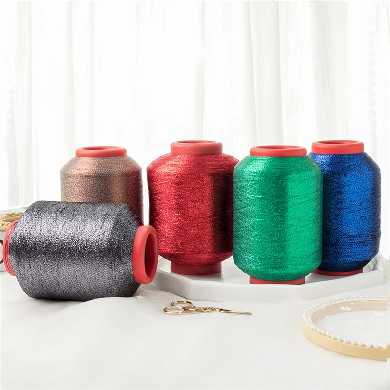 Factory direct sale Sparkle Brand Super High Quality metallic t shirt yarns lurex yarn MH-type embroidery  metallic  yarn