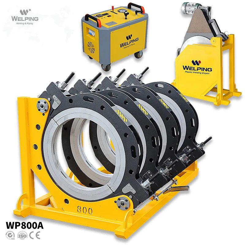 630mm to 800mm HDPE Plastic pipe butt fusion welding machine WELPING WP800A