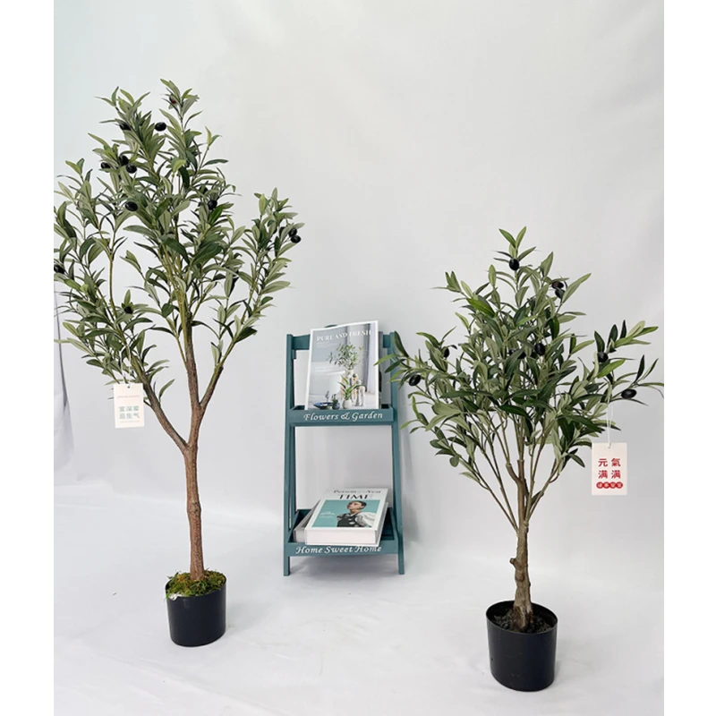 Plantes Artificielles Planta Artificial Plant Bonsai Tree Green Potted Tree Olive Tree