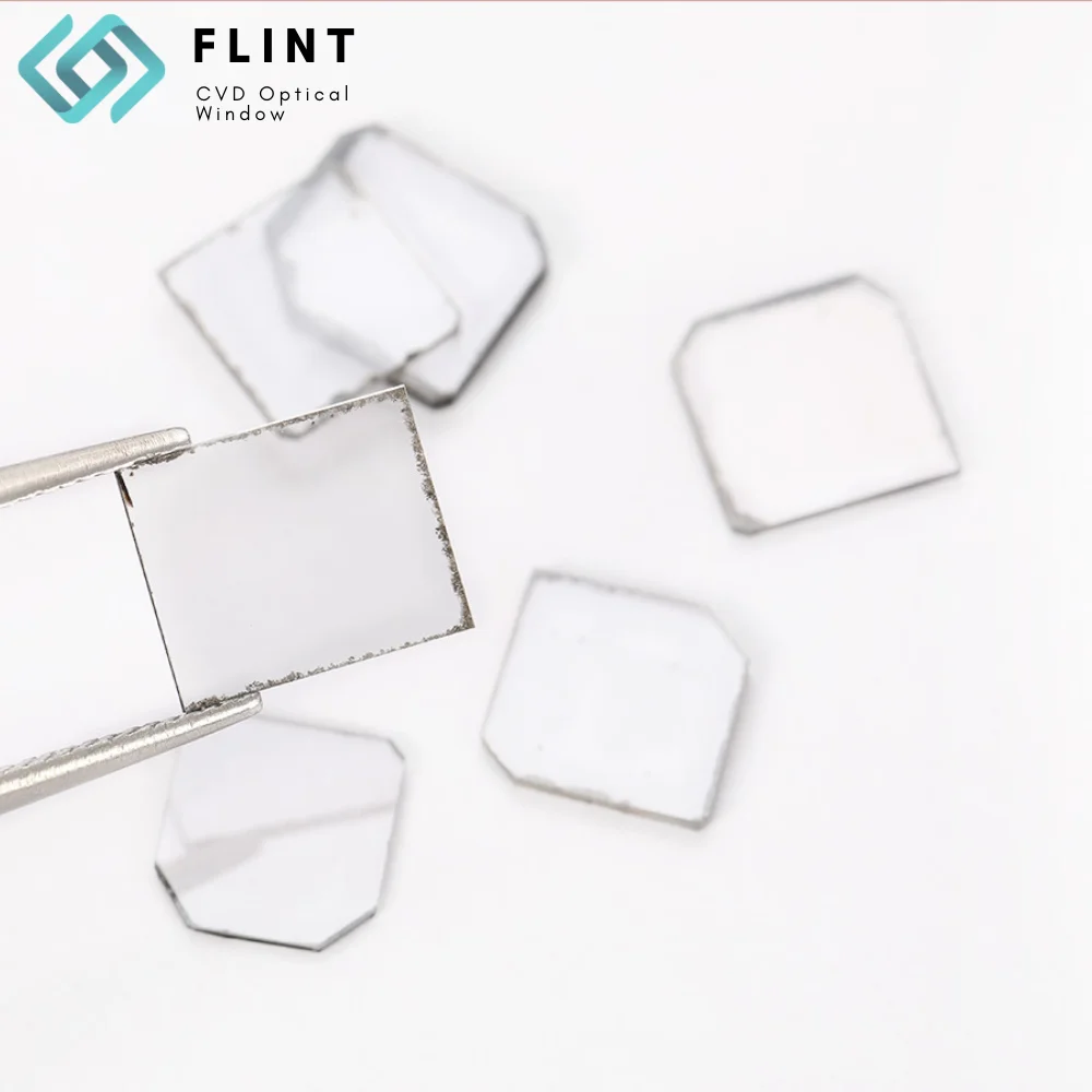 Flint CVD Mono Crystal Diamond Transparent Plate White Synthetic Electronic Grade For Optical Use