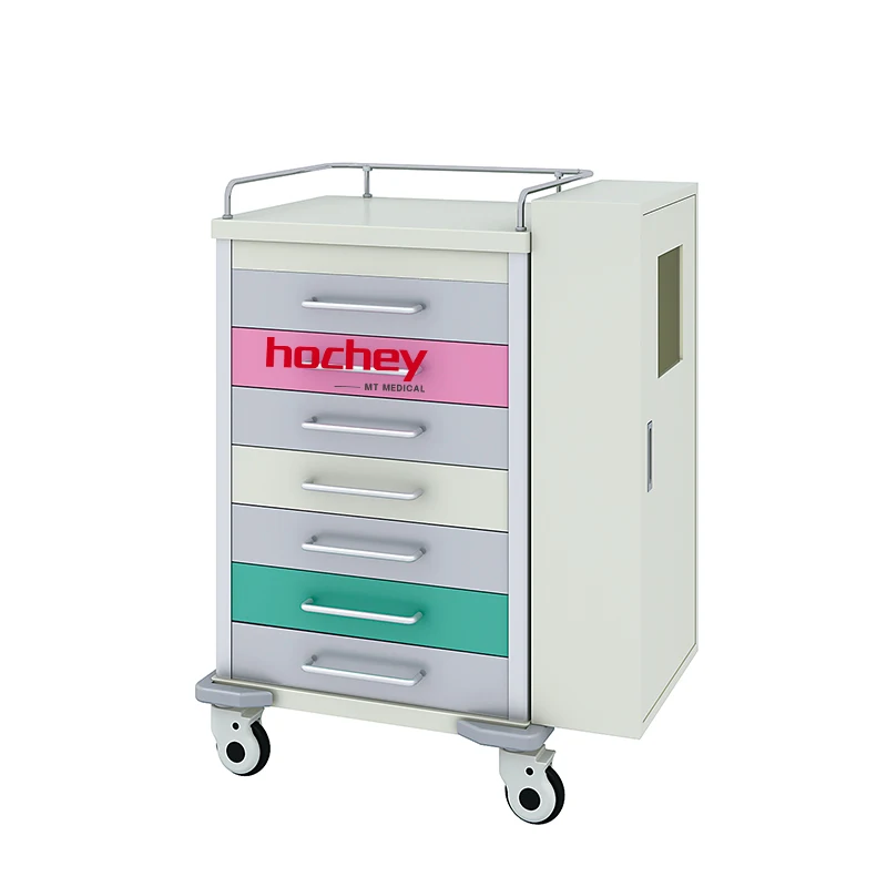 MT MEDICAL1-7 Layers Customized ABS Emergency Endoscope Trolley  Difficult Breathing  Airway Difficulty Crash Cart