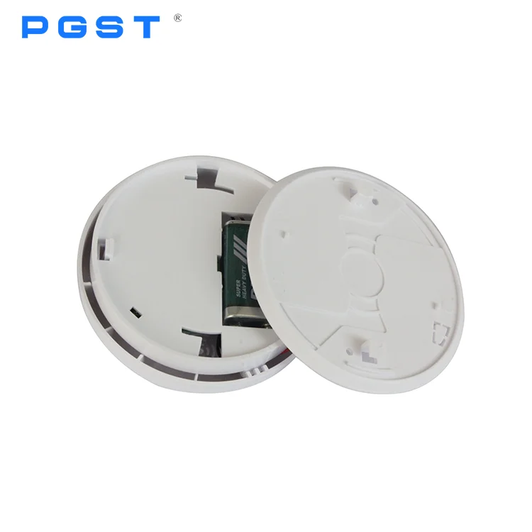 PGST Wireless smoke detector with mute function for smart home security system wireless smoke sensor for fire alarm host