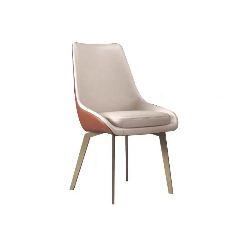 Modern living room dining chair table with chair restaurant Stainless steel chairs