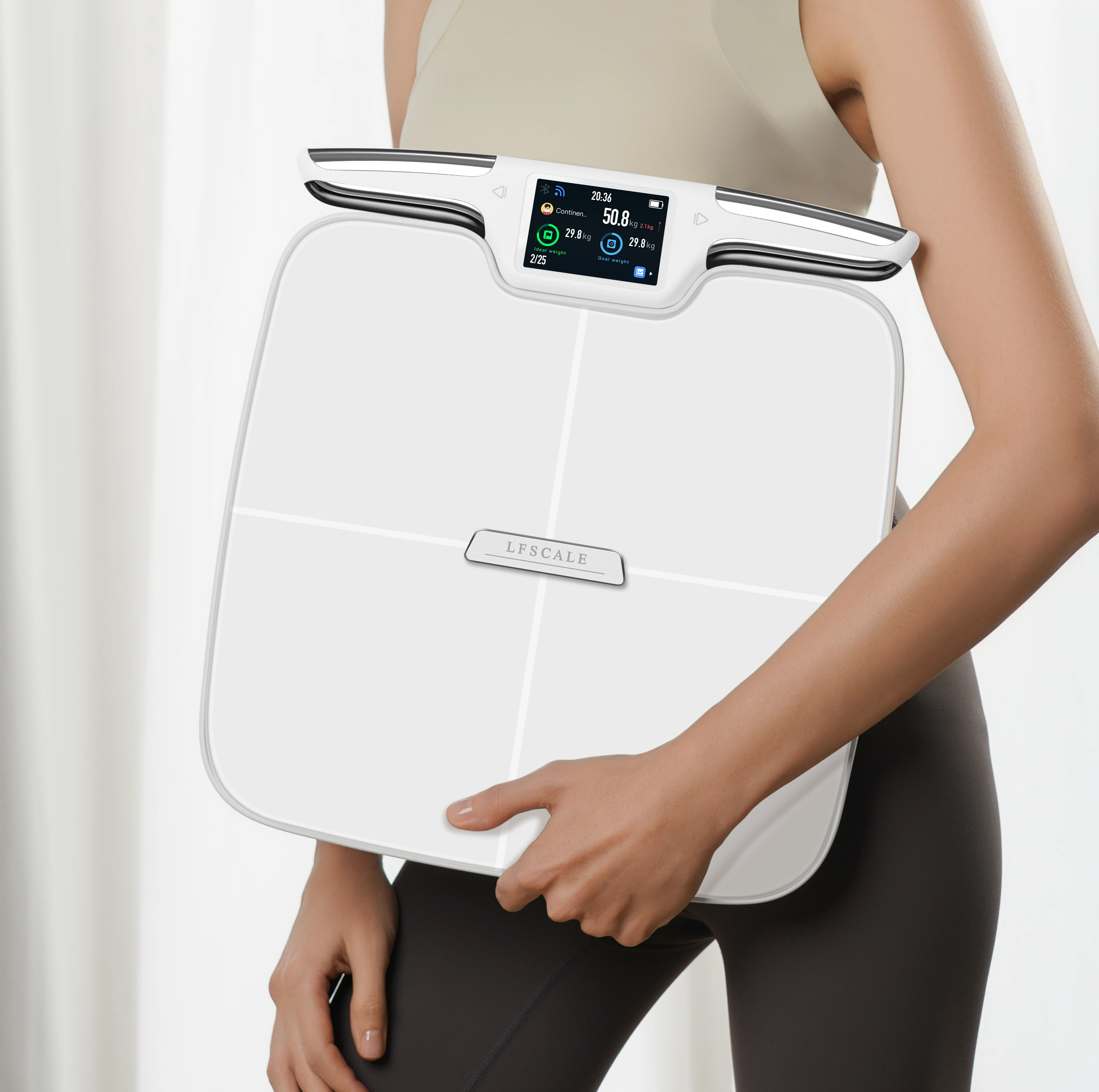 Hot Sale Top Quality Product Professional Smart 8 Electrodes Digital Body Fat Scale with large color screen