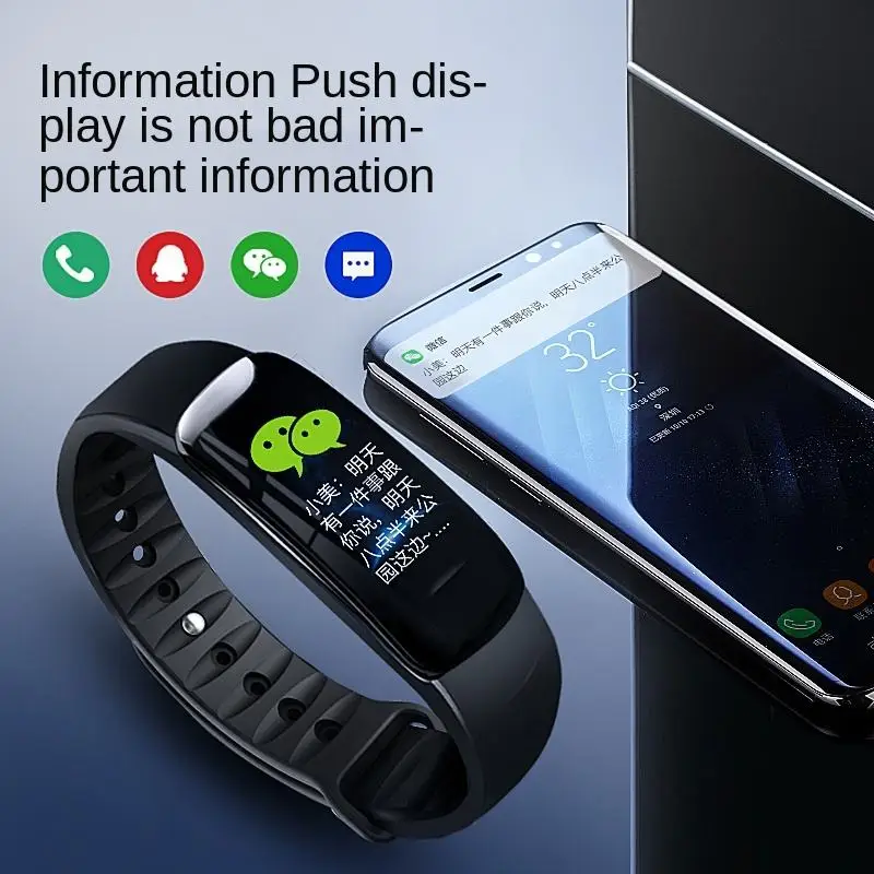 Multifunction Heart rate detection wristband bp monitor bracket sports smart watch