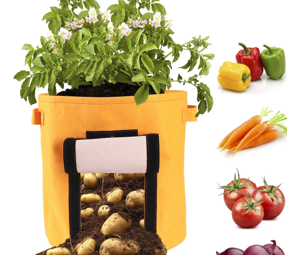 2023 potato grow bags planting gallon bag outdoor garden felt grow bags pots garden potato felt fabric plant