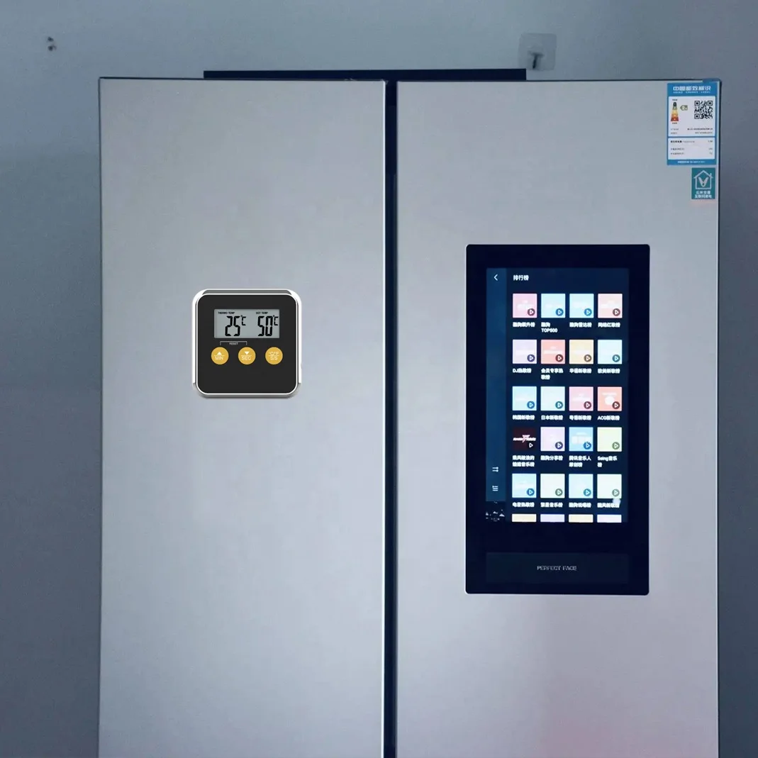 ABS LCD Display Long Wire Magnet Digital Instant Read Oven Meat Thermometer