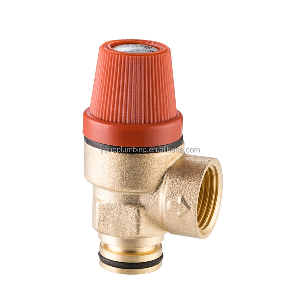 WARS CE approved high quality boiler safety1/2' BSP 3bar 6bar High Quality brass relief valve for wall hanging furnace heater