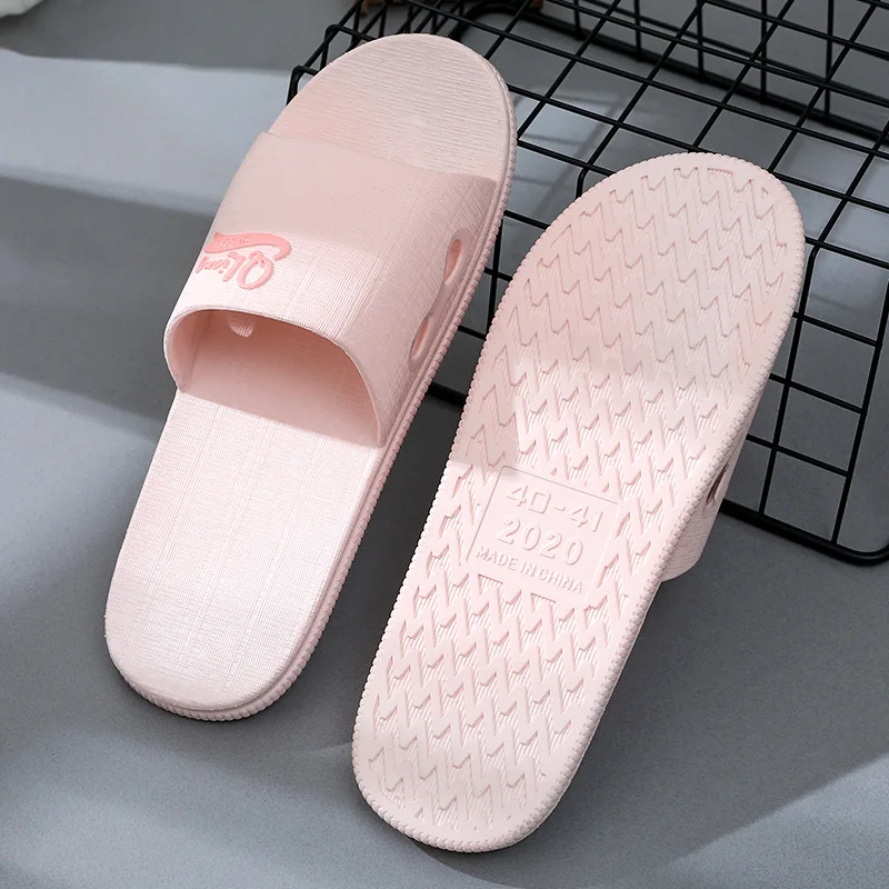 2022 Light Weight Summer Anti-Slip Bathroom Women Soft Sole House Slides Fancy Color Indoor Couple Slippers