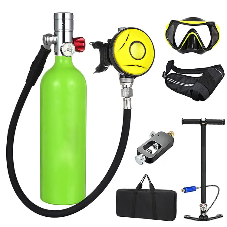 
2020 Competitive diving breathing cylinders aluminum mini scuba diving air oxygen bottle tank 