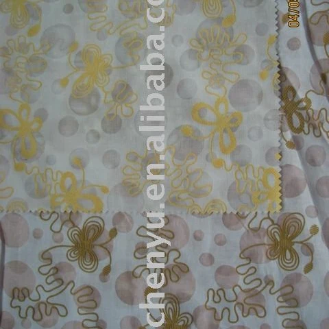 Хит продаж на рынке Китая, сгорающая ткань CVC