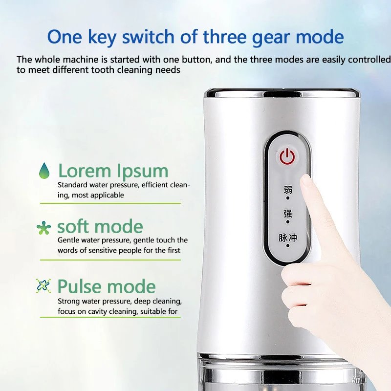 Portable electric dental washing machine household dental cleaner oral care water spray dental floss manufacturer wholesale