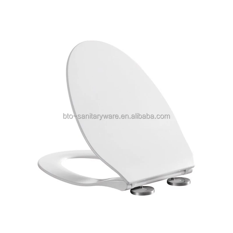 BTO China Sanitary Ware Bathroom Toilet Seat cover Soft Close rectangular Shape UF Toilett Lid covers