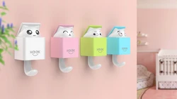 4 Pack Heavy Duty Wall Hooks for Coat Cute Wall Hook Utility Cat Hook for Wall Hanging Decorations