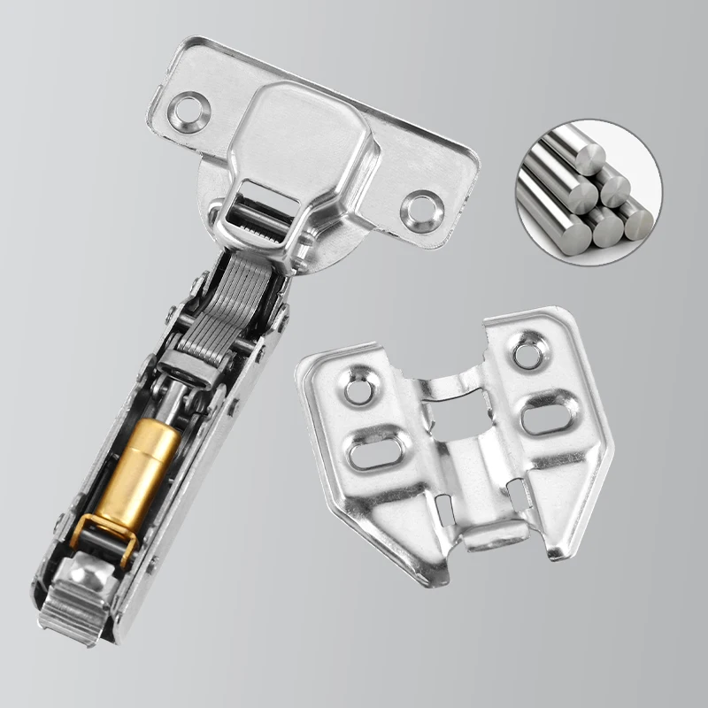 Furniture Hardware Fitting 35mm ordinary Iron Clip On Full Overlay Concealed Hinges Cabinet Door
