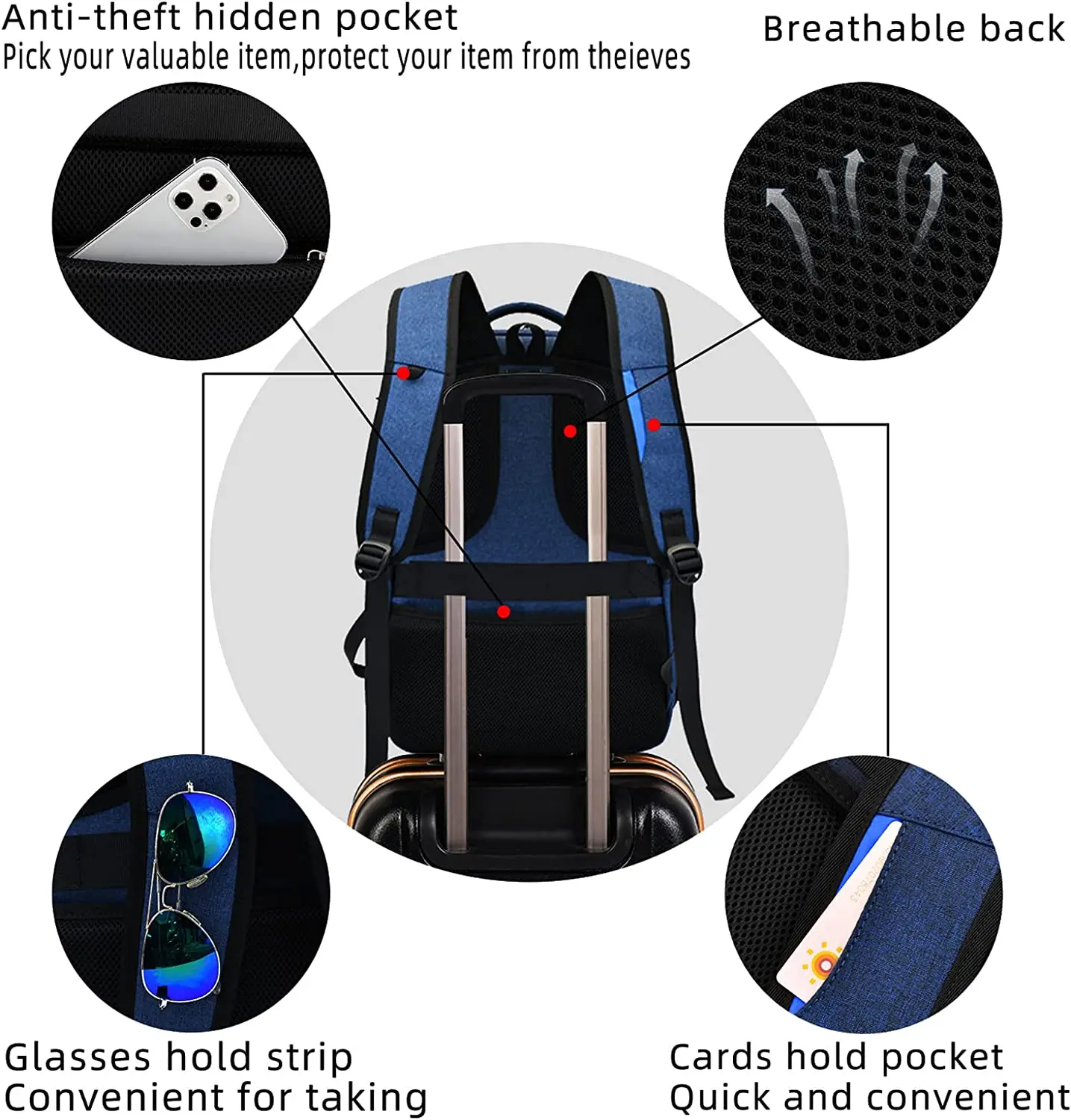 New High Quality Custom 17 Inch Business Laptop backpack for Men College School Laptop Bag