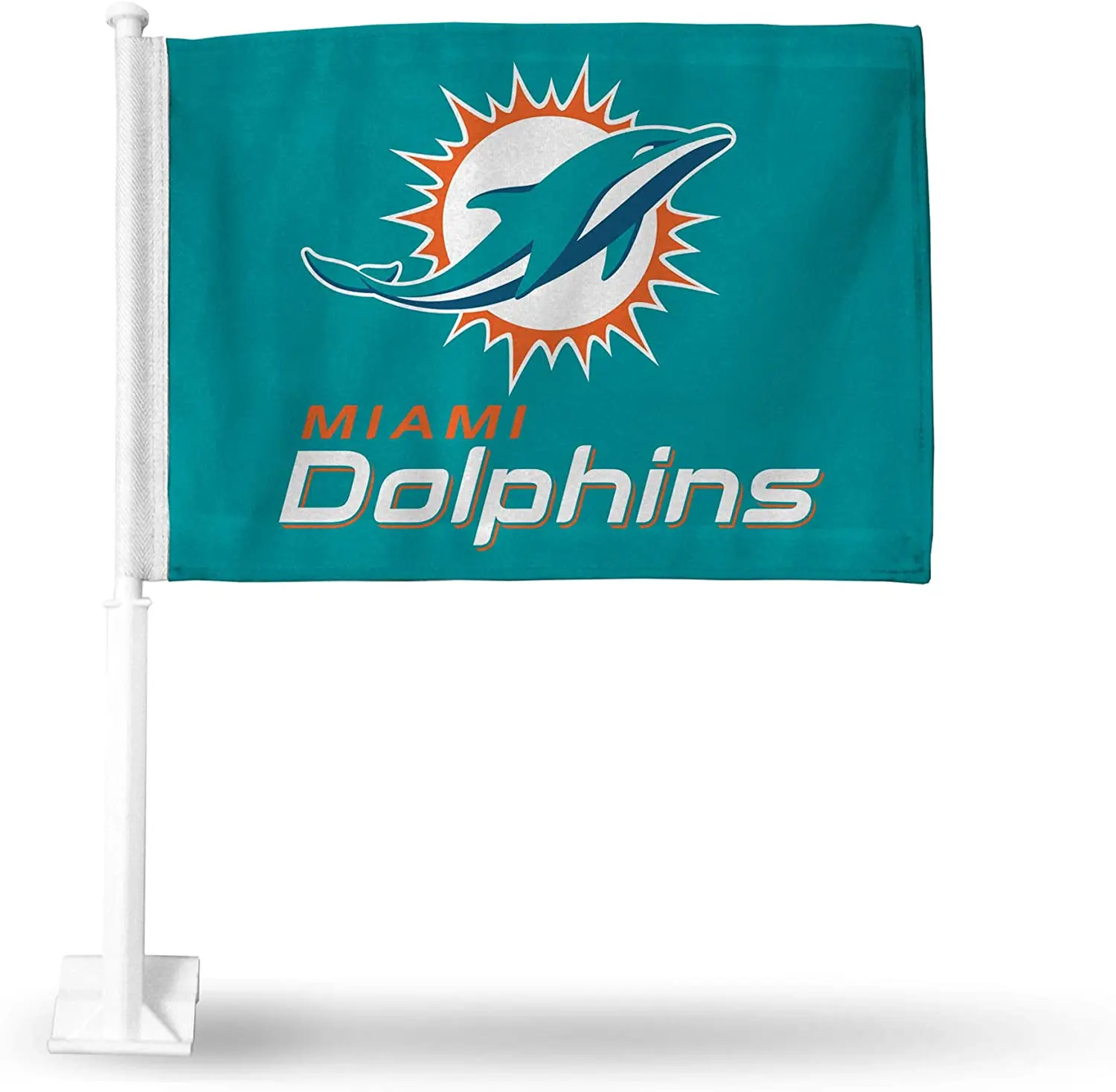 100% Polyester Miami Dolphins Digital Printed Car Flag Banner New