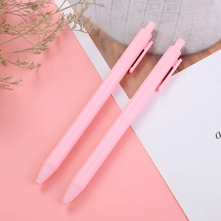 New Design 0.5MM Pen Gel Ink Colorful Gel Pens Pastel Retractable Plastic Click Gel Ink Pen With Fine Point