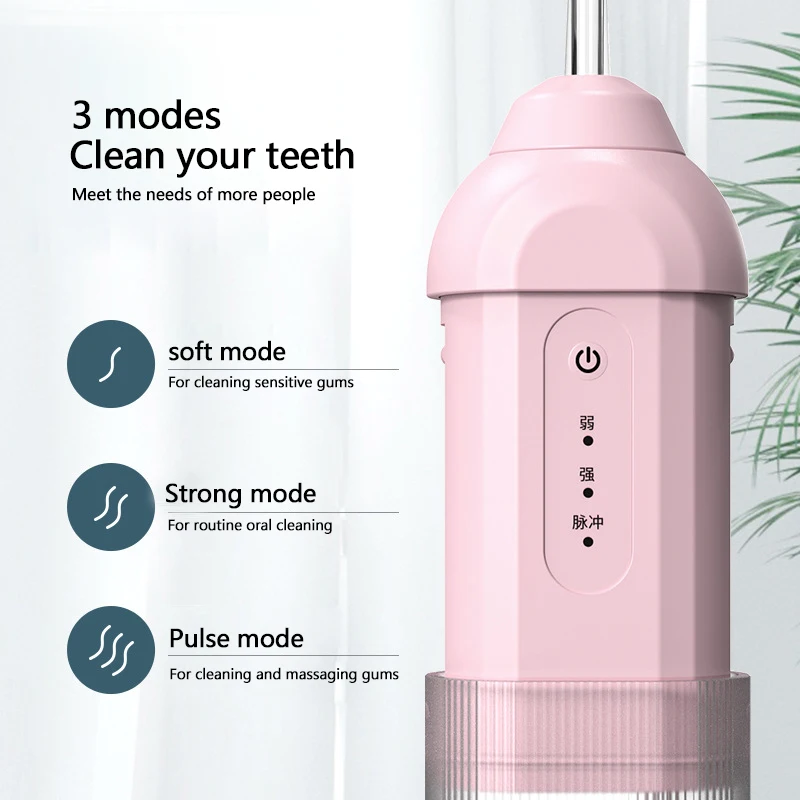 Home Use Mini Power Flossing Tooth Cleaner Flusher Cleaning Care Pick Air Water Flosser Teeth Machine Oral Dental Irrigator