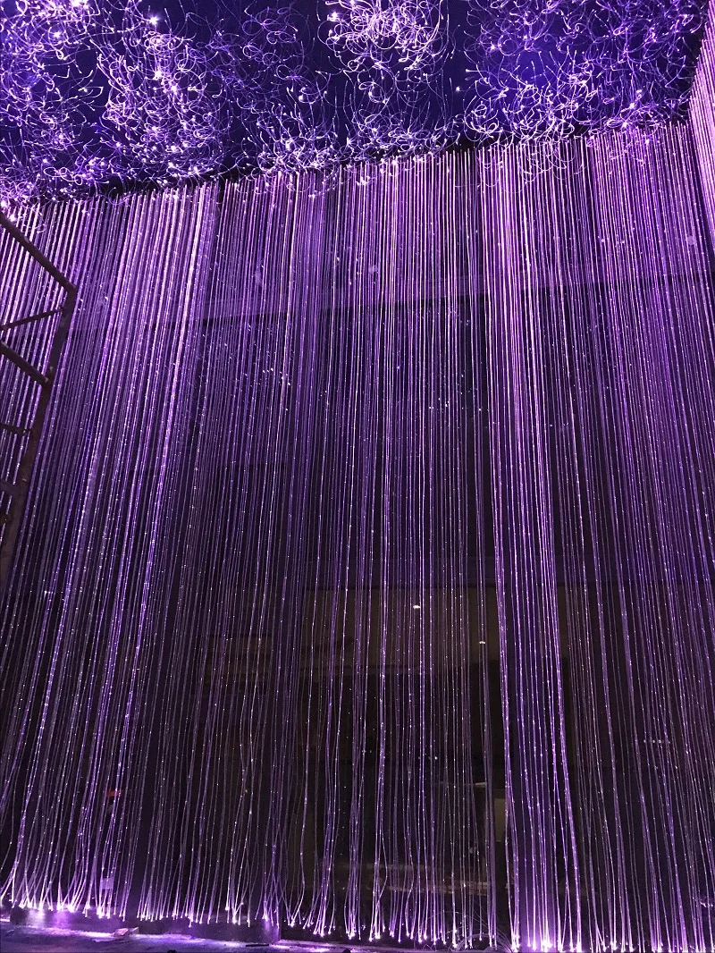 2023 Customizable KEPUAI LED Fiber Optic Curtain Lights Water Proof Fiber Optic Light Fountain Lamp