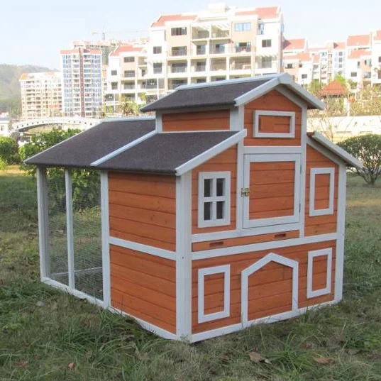 Wooden chicken house designs coop hen hutch pet house with large run