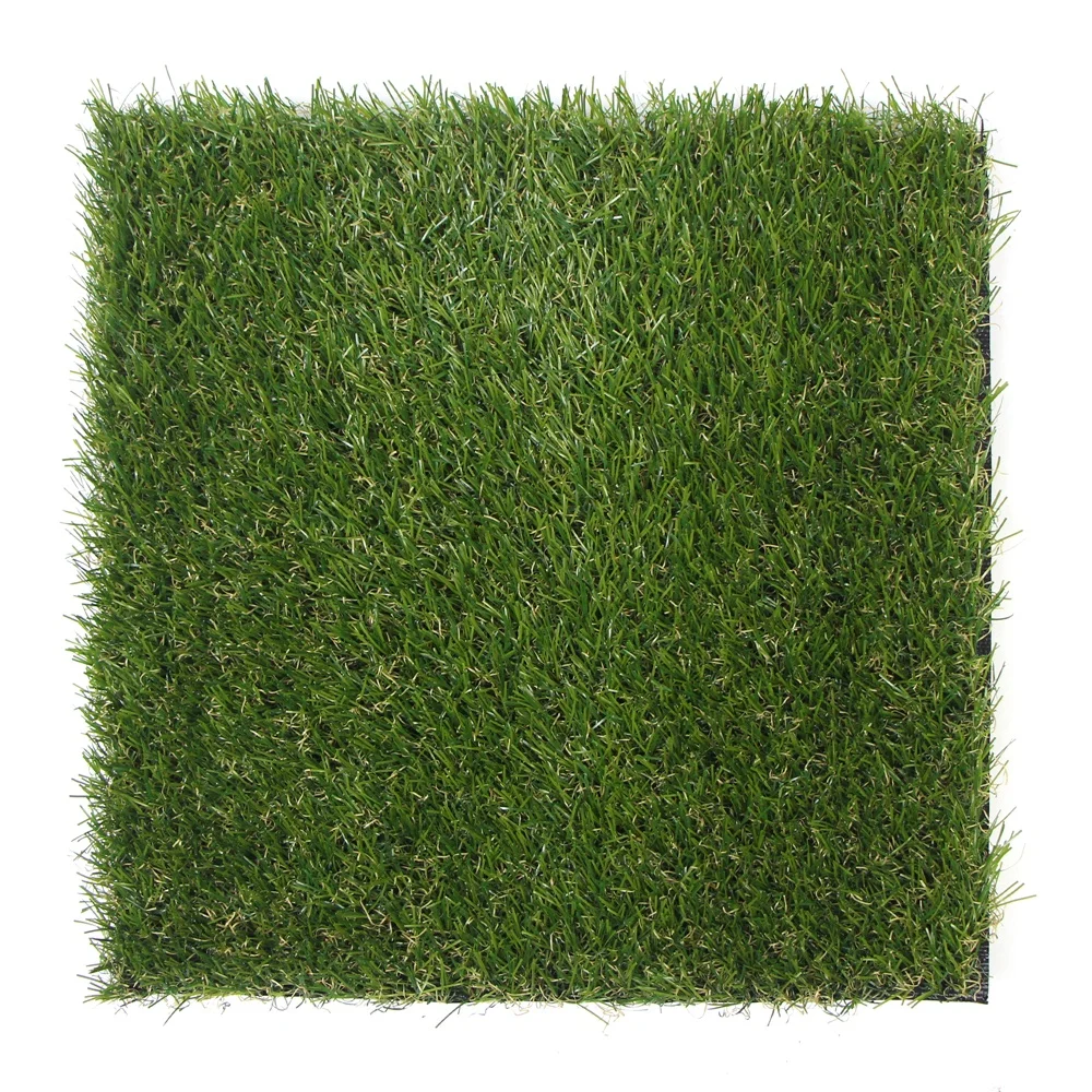Large size 300mm*300mm interlocking artificial grass tile mats for home decor