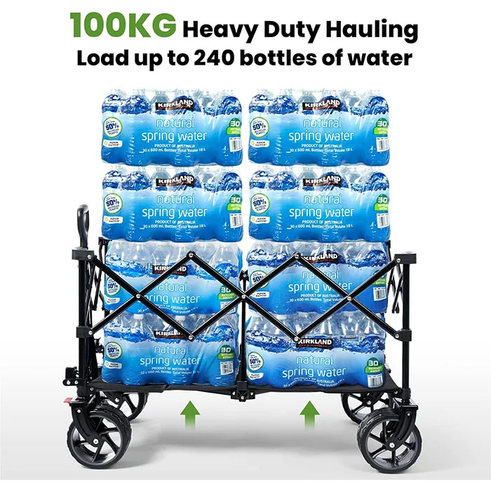 Extremely Folding Hand Trolley Practical Garden Trolley Transport Trolley for Shopping Beach Handcart Foldable Handcart