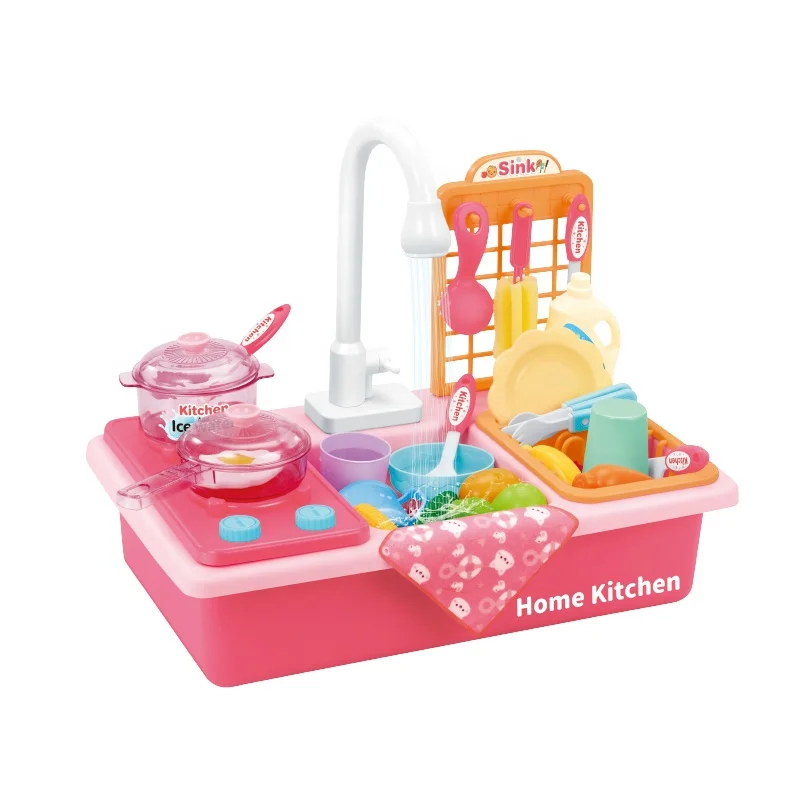 Игрушки HUADA Amazon Многофункциональный Детский кухонный комплект для ролевых игр газовая плита игрушка «сделай сам»