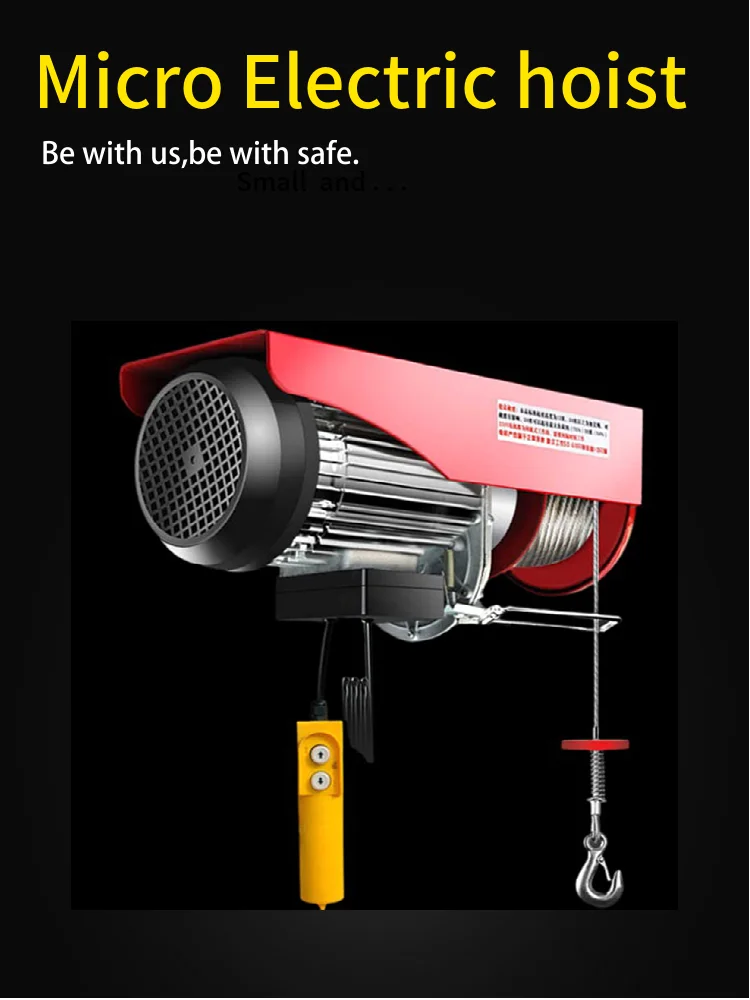 New product security design easy to install electric hoist electric winch with high-quality copper motor for construction site