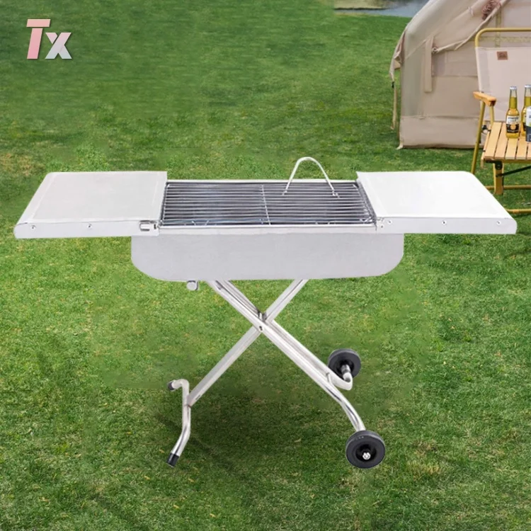Outdoor Camping Barbecue Folding Portable Charcoal Bbq Grill