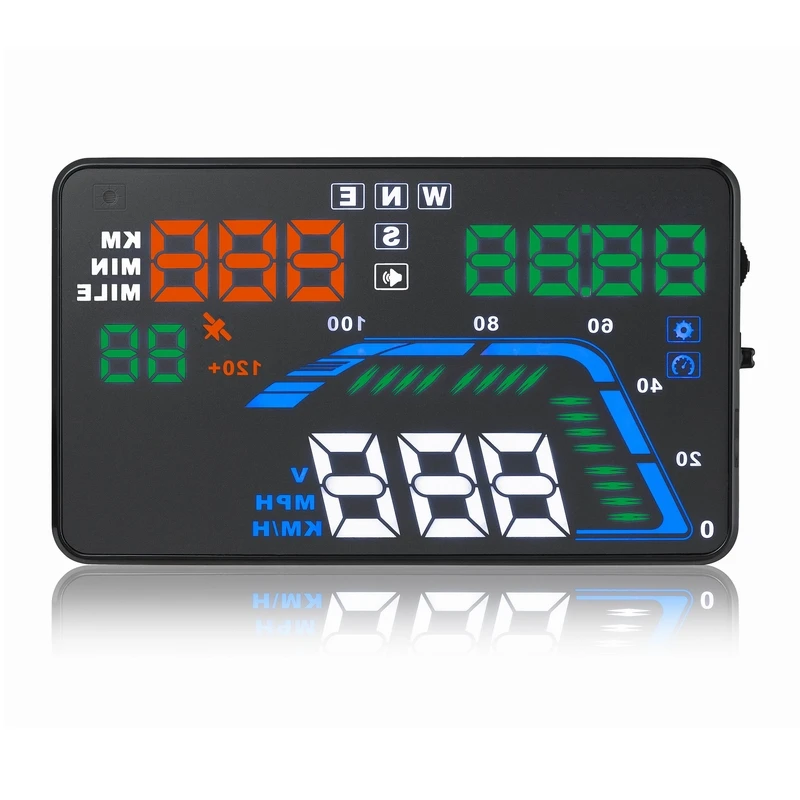
Car GPS Navigation Auto Meter Speed Gauge Universal HUD Heads Up Display For Cars And Trucks 
