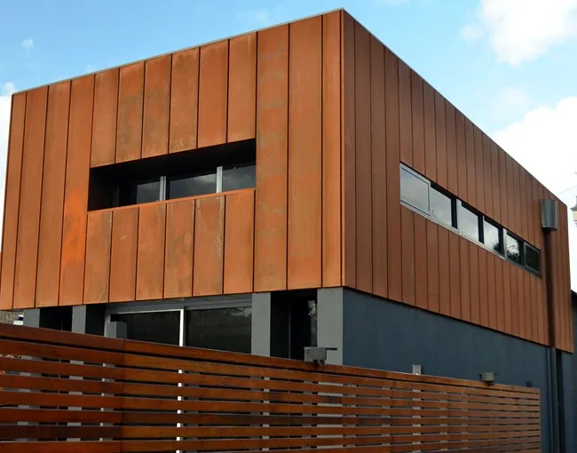 
Exterior wall cladding weathering steel panel price m2 