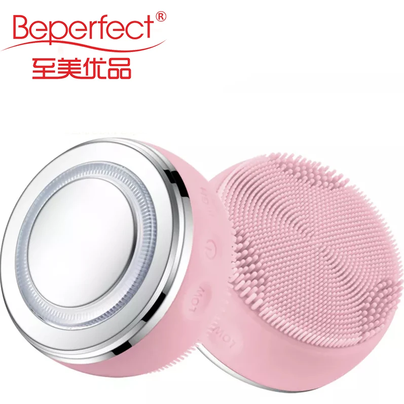 Mini Facial Cleansing Brush Electric Silicone Face Cleaning Brush Spa Ultrasonic Face Scrubber Massager Sonic Vibrating