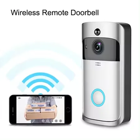 New Trend V5 Home Video Smart Wifi Video Doorbell Wireless Doorbell with Camera Intercom Wireless Ring Doorbell