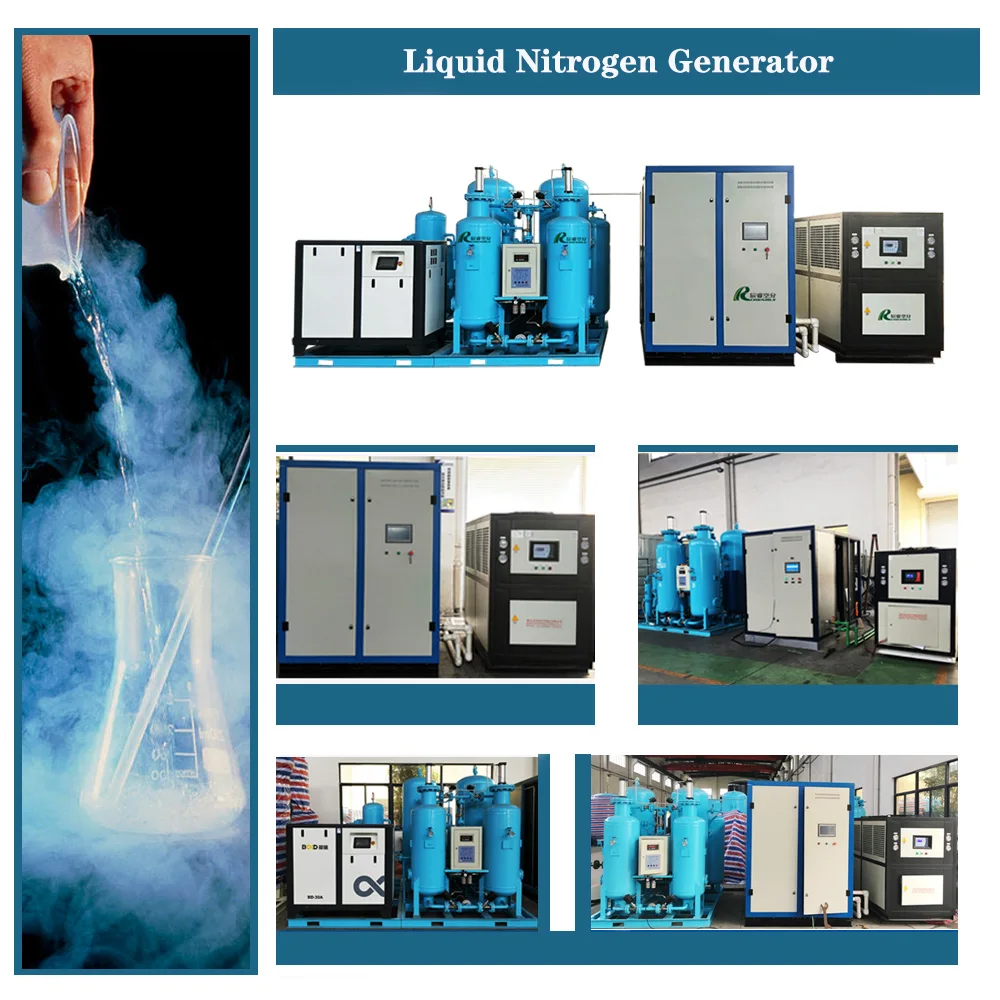 Full Automatic Nitrogen Liquefier Production Machine Mobile 60L/Day Liquid Nitrogen Generator Small