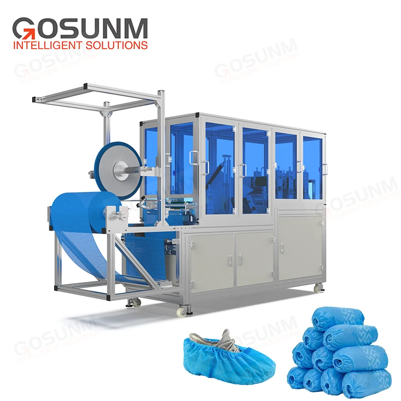 Gosunm Full-automatic Non-woven Shoe Cover Making Machine High-speed Multi-function Disposable Shoe Cover Making Machine