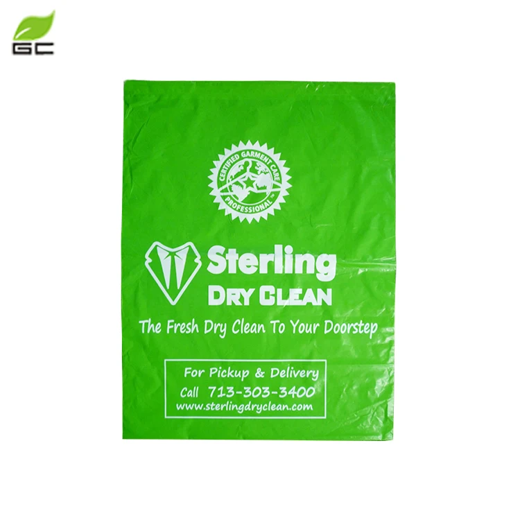 Custom Cheap Wholesale Printed Hotel Plastic Dry Cleaning Laundry Bag