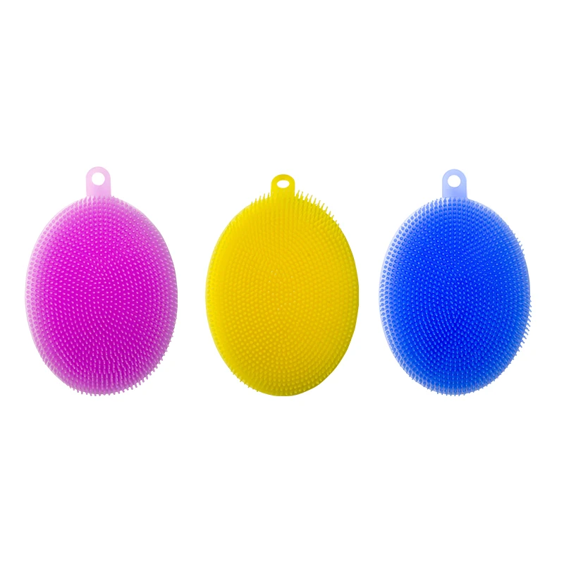 Многофункциональная силиконовая щетка для мытья посуды, кухонная силиконовая щетка для мытья овощей и фруктов