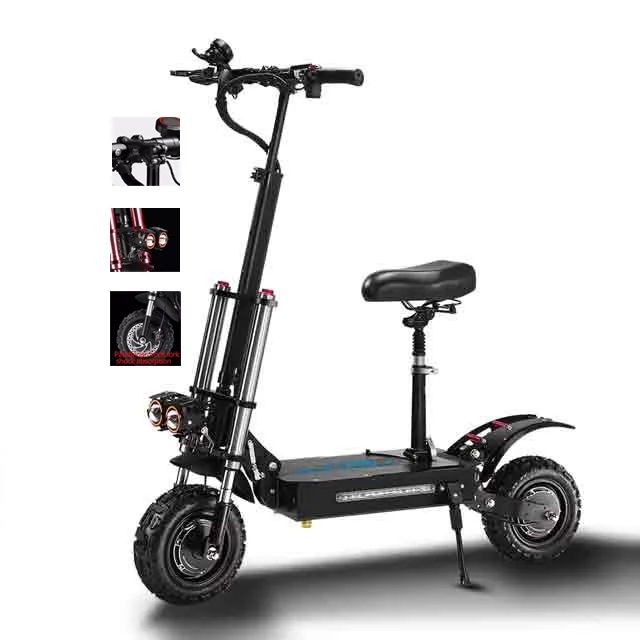 
Eu Warehouse Powerful 2021 Quality Cheep Adult 6000w 20ah 60V 100km Long Range Electric Scooter 