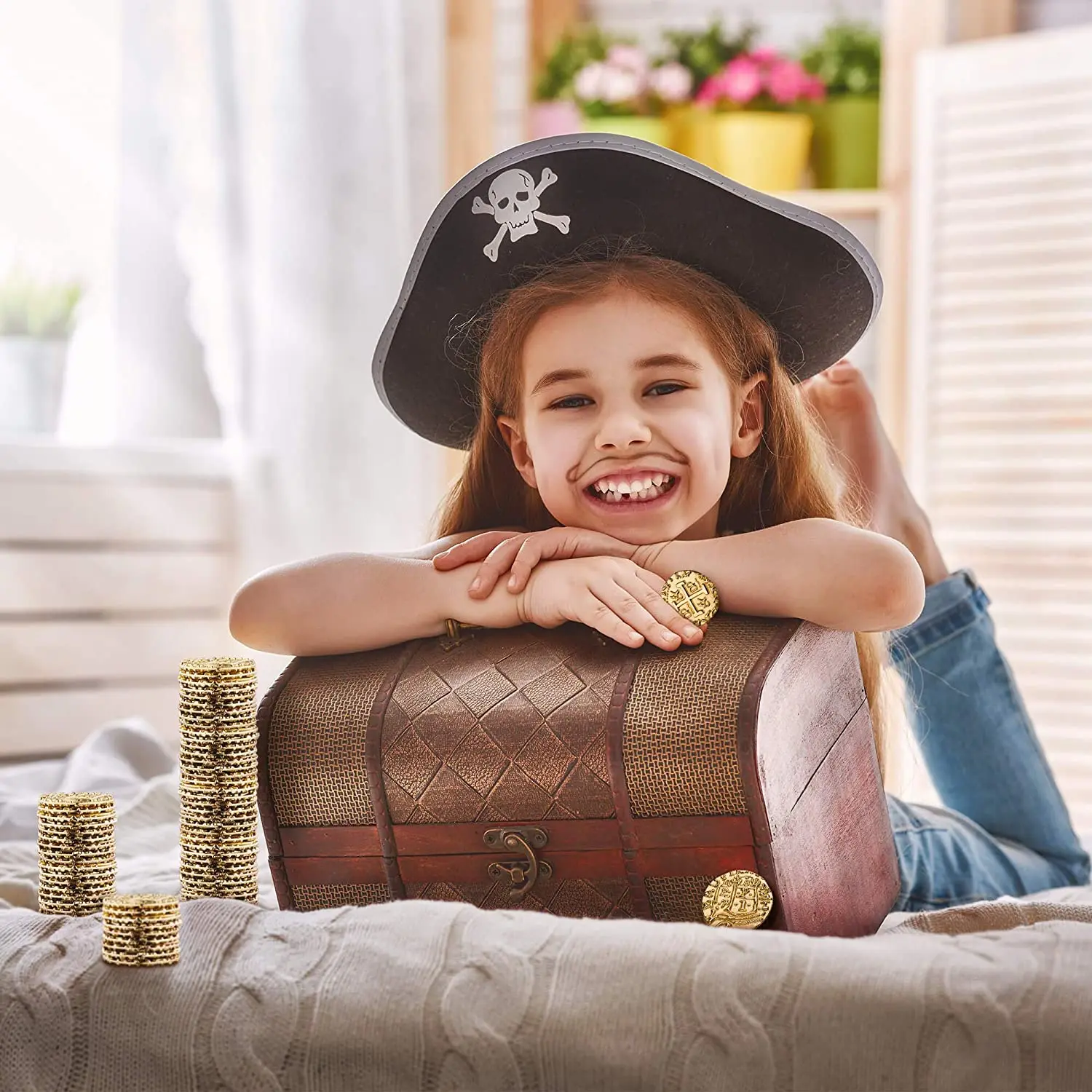 Metal Pirate Coin Set, Board Game Metal, Tokens, Toys, RPG Realistic Currency
